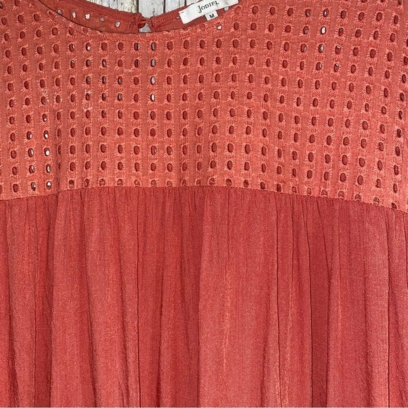 Jodifl Peachy Pink Flutter Sleeve Blouse - Picture 4 of 7